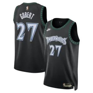 Maillot Homme Minnesota Timberwolves Rudy Gobert Classic Edition 2025-26 Noir Swingman
