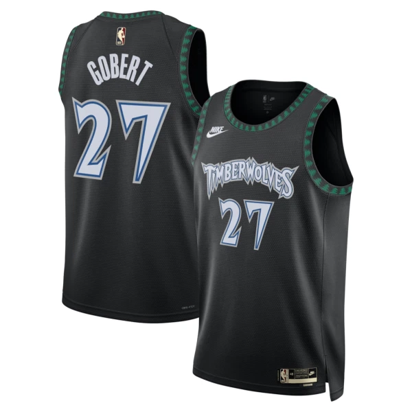 Maillot Homme Minnesota Timberwolves Rudy Gobert Classic Edition 2025-26 Noir Swingman