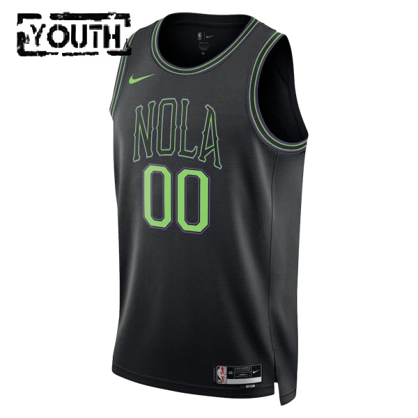 Maillot Enfant New Orleans Pelicans Personnalisé City Edition 2025-26 Noir Swingman