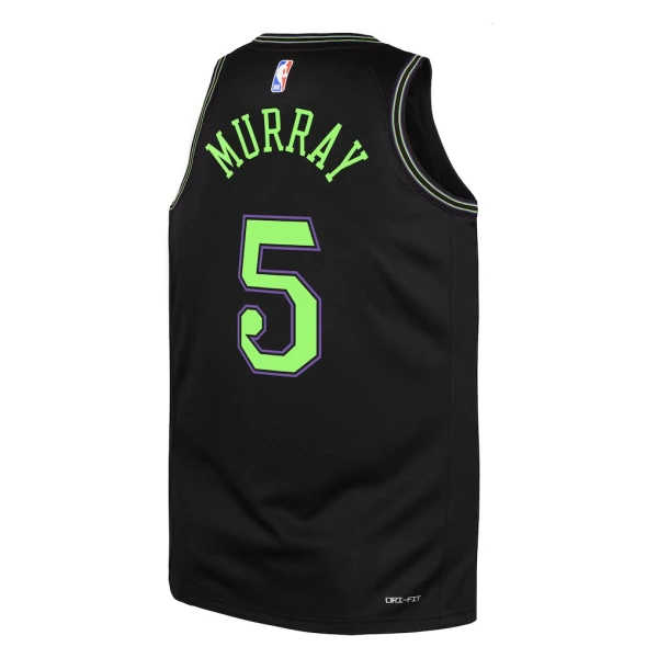 Maillot Homme New Orleans Pelicans Dejounte Murray City Edition 2025-26 Noir Swingman