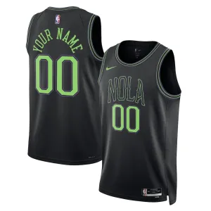 Maillot Homme New Orleans Pelicans Personnalisé City Edition 2025-26 Noir Swingman