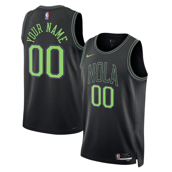 Maillot Homme New Orleans Pelicans Personnalisé City Edition 2025-26 Noir Swingman