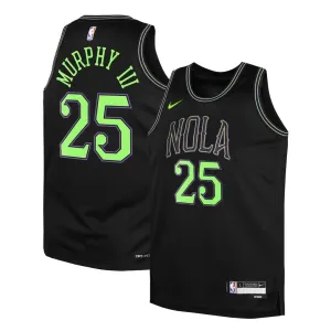 Maillot Homme New Orleans Pelicans Trey Murphy III City Edition 2025-26 Noir Swingman