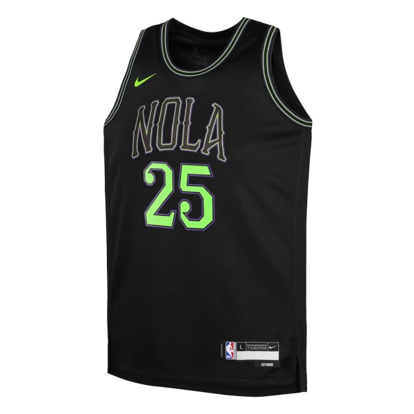 Maillot Homme New Orleans Pelicans Trey Murphy III City Edition 2025-26 Noir Swingman