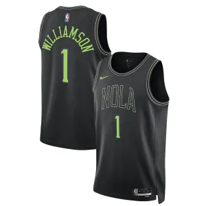 Maillot Homme New Orleans Pelicans Zion Williamson City Edition 2025-26 Noir Swingman
