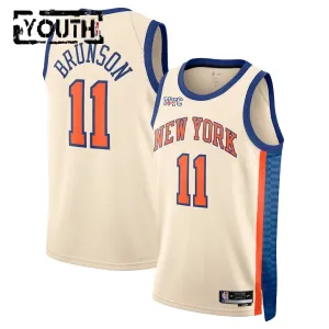 Maillot Enfant New York Knicks Jalen Brunson City Edition 2025-26 Blanc Swingman