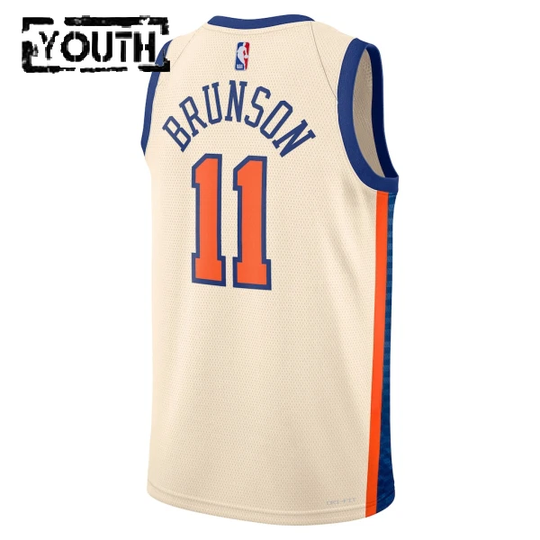Maillot Enfant New York Knicks Jalen Brunson City Edition 2025-26 Blanc Swingman