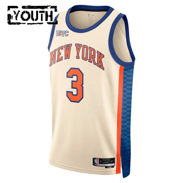 Maillot Enfant New York Knicks Josh Hart City Edition 2025-26 Blanc Swingman
