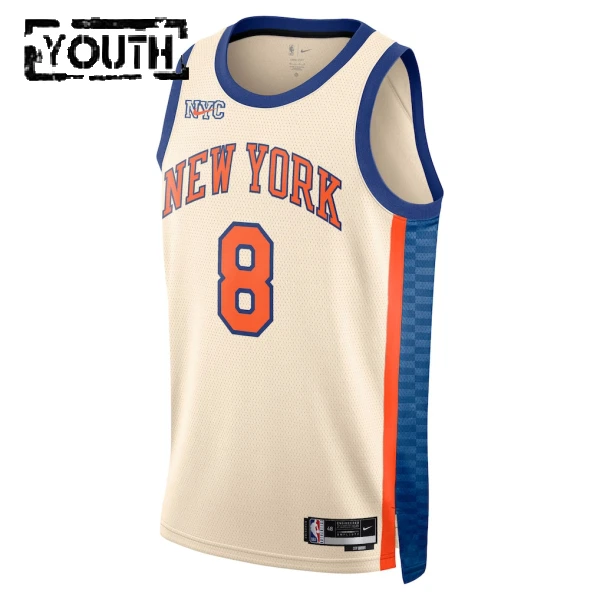 Maillot Enfant New York Knicks Og Anunoby City Edition 2025-26 Blanc Swingman