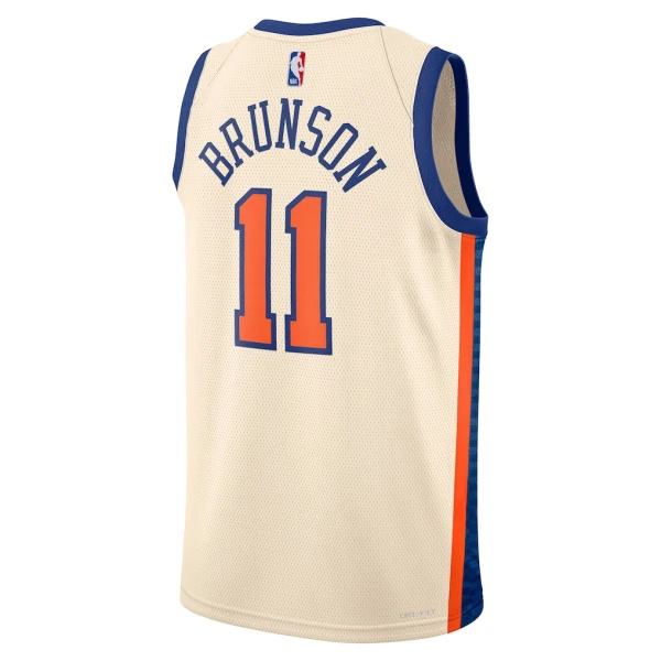 Maillot Homme New York Knicks Jalen Brunson City Edition 2025-26 Blanc Swingman