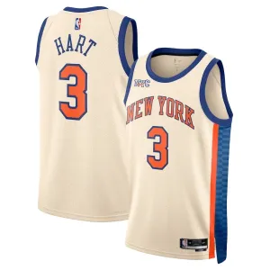 Maillot Homme New York Knicks Josh Hart City Edition 2025-26 Blanc Swingman