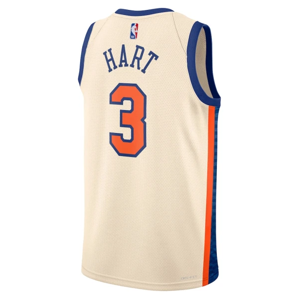 Maillot Homme New York Knicks Josh Hart City Edition 2025-26 Blanc Swingman
