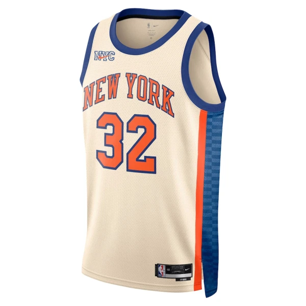 Maillot Homme New York Knicks Karl Anthony Towns City Edition 2025-26 Blanc Swingman