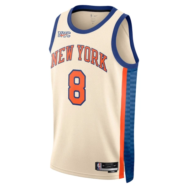 Maillot Homme New York Knicks Og Anunoby City Edition 2025-26 Blanc Swingman