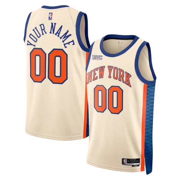 Maillot Homme New York Knicks Personnalisé City Edition 2025-26 Blanc Swingman