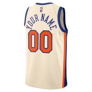 Maillot Homme New York Knicks Personnalisé City Edition 2025-26 Blanc Swingman