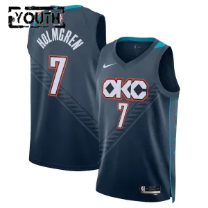 Maillot Enfant Oklahoma City Thunder Chet Holmgren City Edition 2025-26 Noir Swingman