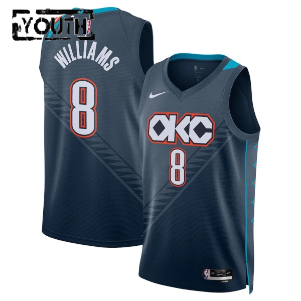 Maillot Enfant Oklahoma City Thunder Jalen Williams City Edition 2025-26 Noir Swingman