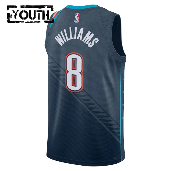 Maillot Enfant Oklahoma City Thunder Jalen Williams City Edition 2025-26 Noir Swingman