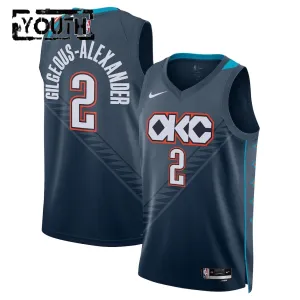 Maillot Enfant Oklahoma City Thunder Shai Gilgeous Alexander City Edition 2025-26 Noir Swingman