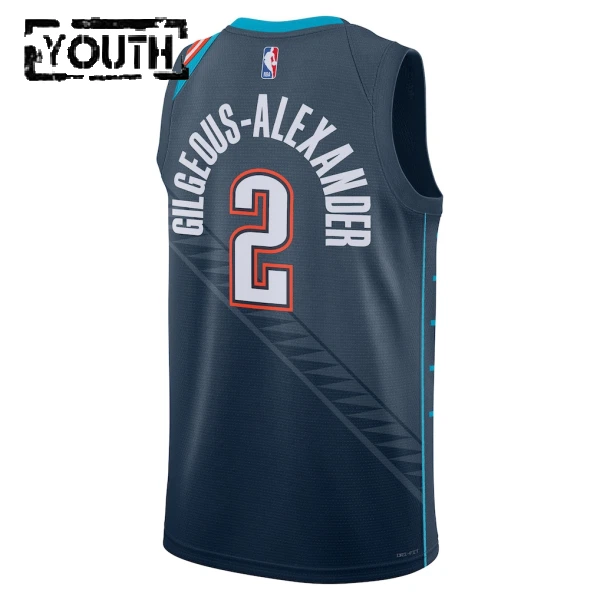 Maillot Enfant Oklahoma City Thunder Shai Gilgeous Alexander City Edition 2025-26 Noir Swingman