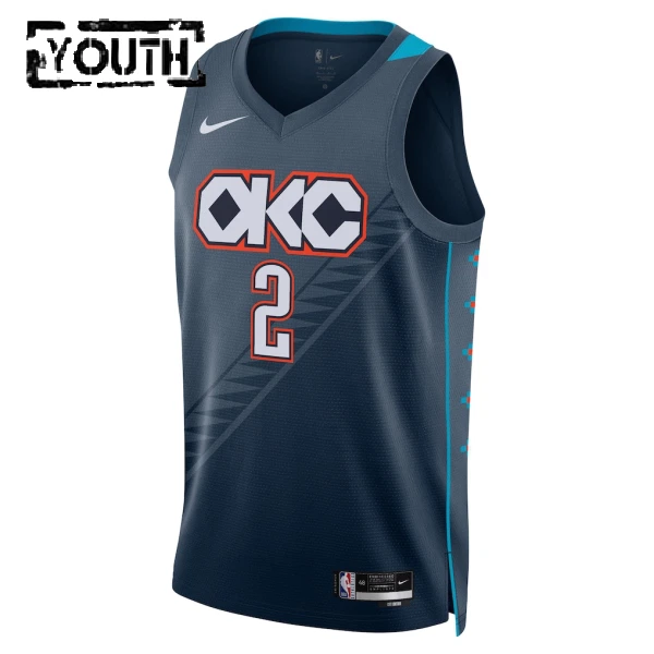 Maillot Enfant Oklahoma City Thunder Shai Gilgeous Alexander City Edition 2025-26 Noir Swingman
