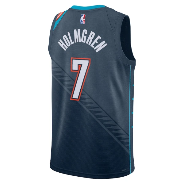 Maillot Homme Oklahoma City Thunder Chet Holmgren City Edition 2025-26 Noir Swingman