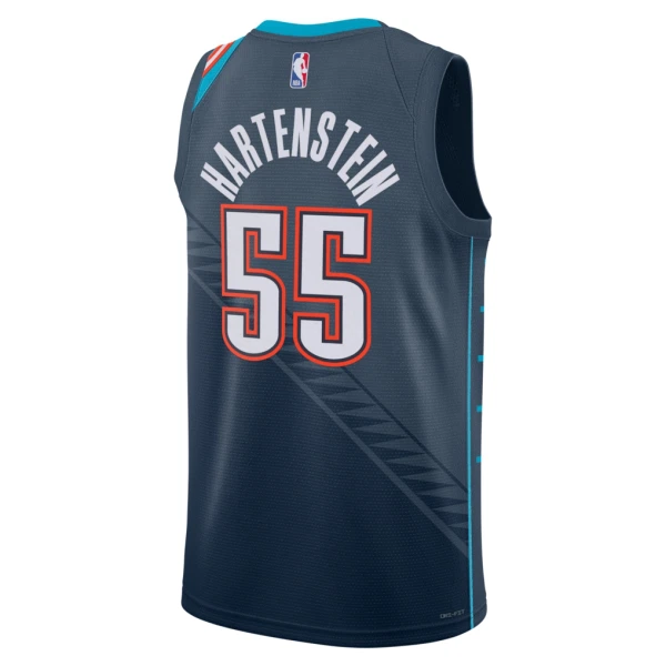 Maillot Homme Oklahoma City Thunder Isaiah Hartenstein City Edition 2025-26 Noir Swingman