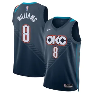 Maillot Homme Oklahoma City Thunder Jalen Williams City Edition 2025-26 Noir Swingman