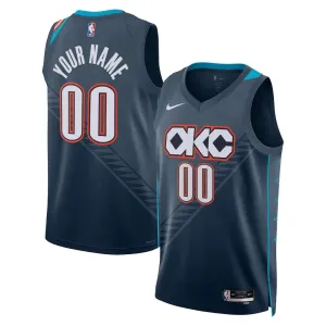 Maillot Homme Oklahoma City Thunder Personnalisé City Edition 2025-26 Noir Swingman