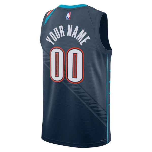 Maillot Homme Oklahoma City Thunder Personnalisé City Edition 2025-26 Noir Swingman