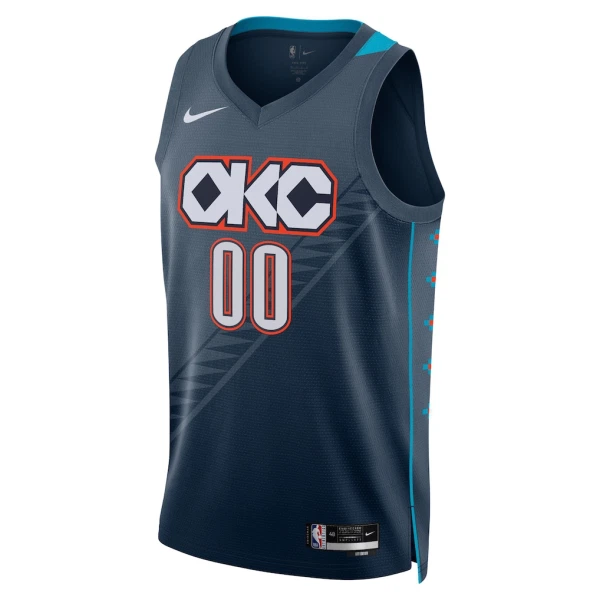 Maillot Homme Oklahoma City Thunder Personnalisé City Edition 2025-26 Noir Swingman