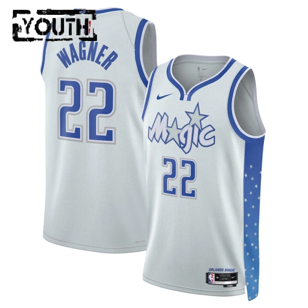 Maillot Enfant Orlando Magic Franz Wagner City Edition 2025-26 Blanc Swingman