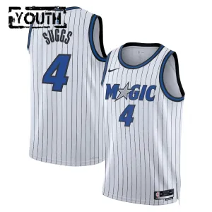 Maillot Enfant Orlando Magic Jalen Suggs Association Edition 2025-26 Blanc Swingman