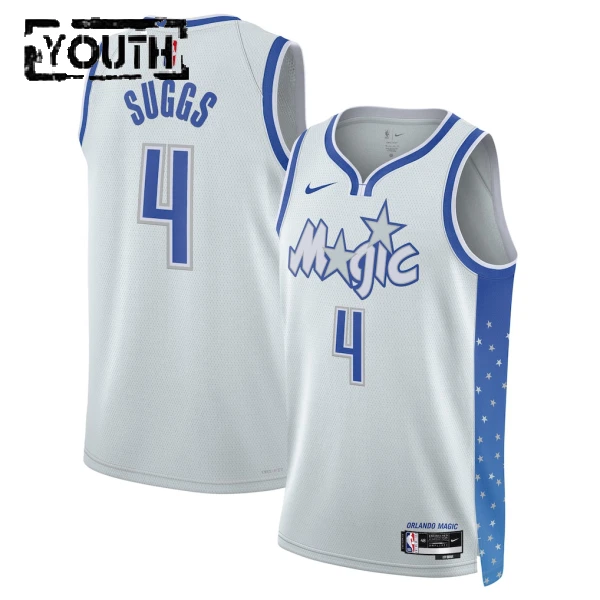 Maillot Enfant Orlando Magic Jalen Suggs City Edition 2025-26 Blanc Swingman