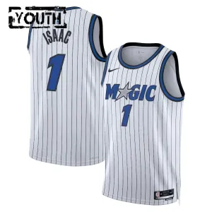 Maillot Enfant Orlando Magic Jonathan Isaac Association Edition 2025-26 Blanc Swingman