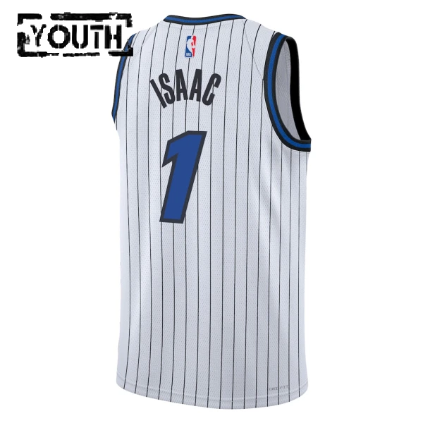 Maillot Enfant Orlando Magic Jonathan Isaac Association Edition 2025-26 Blanc Swingman