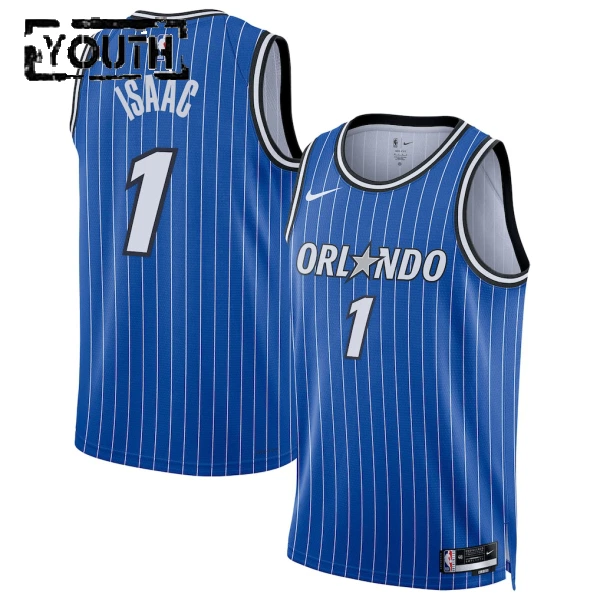 Maillot Enfant Orlando Magic Jonathan Isaac Icon Edition 2025-26 Bleu Swingman