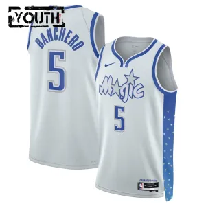 Maillot Enfant Orlando Magic Paolo Banchero City Edition 2025-26 Blanc Swingman
