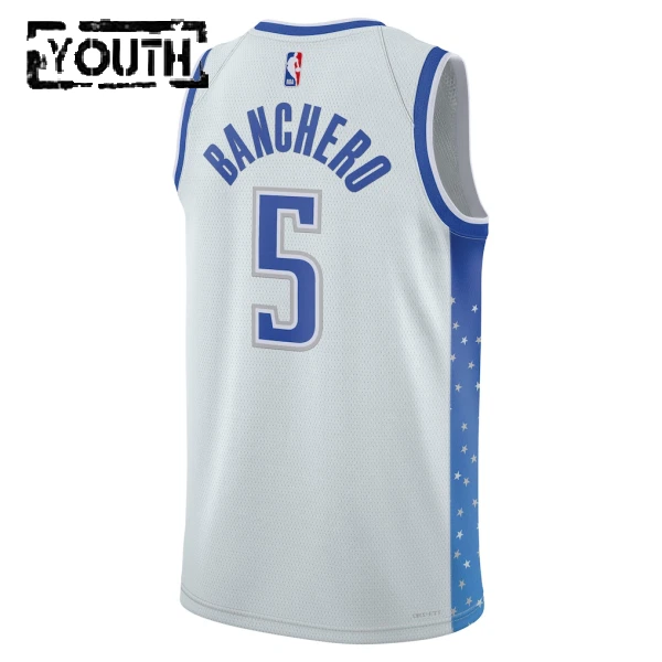 Maillot Enfant Orlando Magic Paolo Banchero City Edition 2025-26 Blanc Swingman