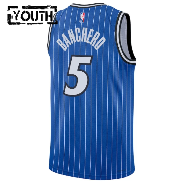 Maillot Enfant Orlando Magic Paolo Banchero Icon Edition 2025-26 Bleu Swingman
