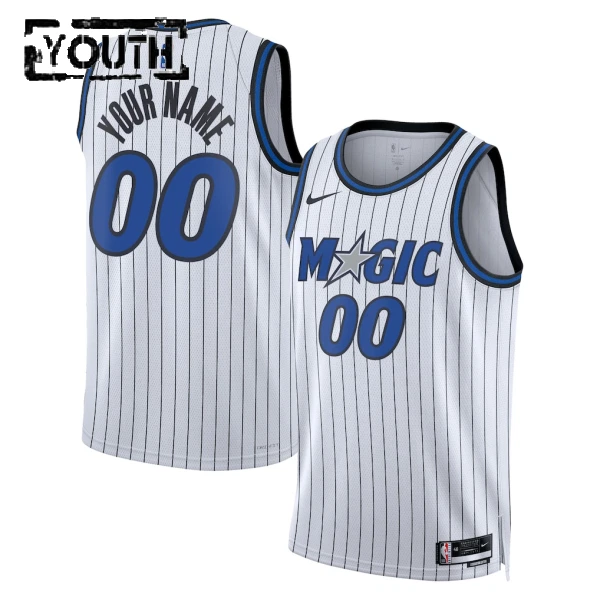 Maillot Enfant Orlando Magic Personnalisé Association Edition 2025-26 Blanc Swingman