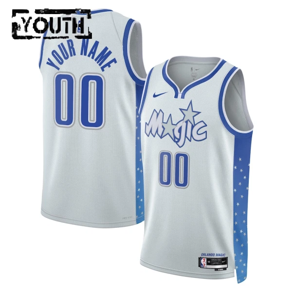 Maillot Enfant Orlando Magic Personnalisé City Edition 2025-26 Blanc Swingman
