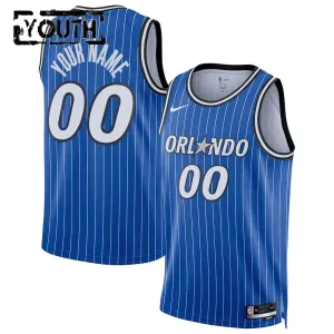 Maillot Enfant Orlando Magic Personnalisé Icon Edition 2025-26 Bleu Swingman