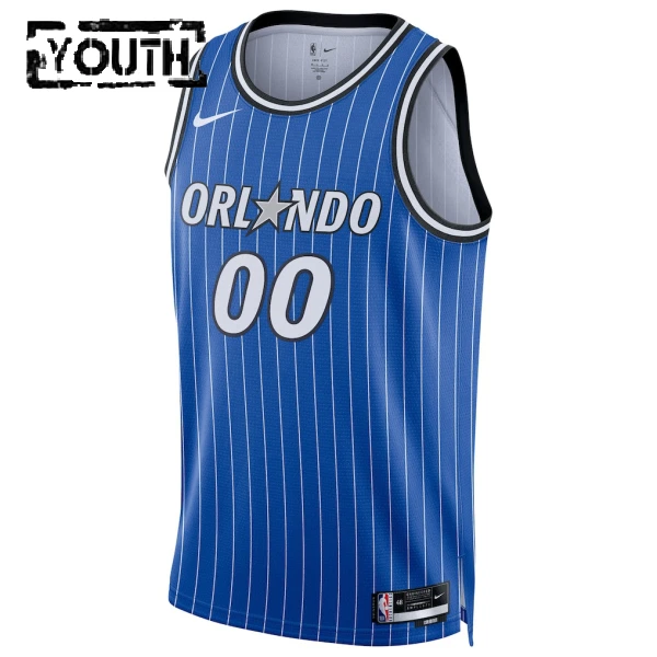 Maillot Enfant Orlando Magic Personnalisé Icon Edition 2025-26 Bleu Swingman