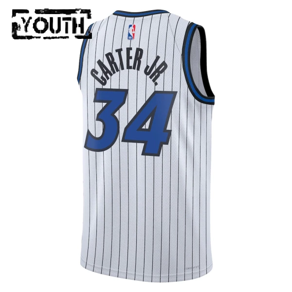 Maillot Enfant Orlando Magic Wendell Carter JR Association Edition 2025-26 Blanc Swingman