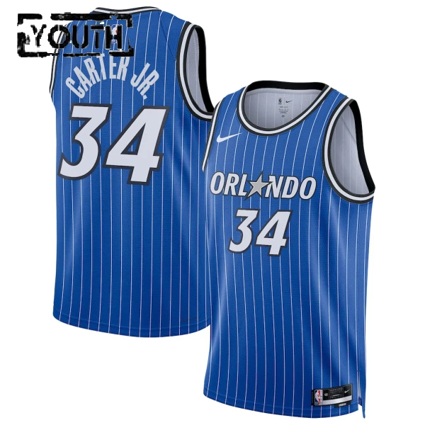 Maillot Enfant Orlando Magic Wendell Carter JR Icon Edition 2025-26 Bleu Swingman