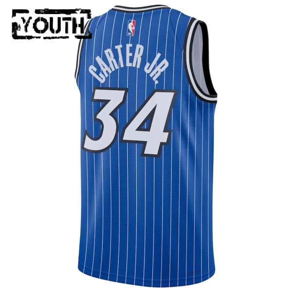 Maillot Enfant Orlando Magic Wendell Carter JR Icon Edition 2025-26 Bleu Swingman