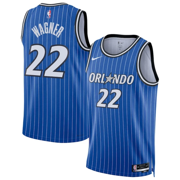Maillot Homme Orlando Magic Franz Wagner Icon Edition 2025-26 Bleu Swingman