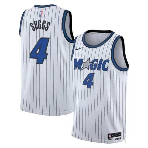 Maillot Homme Orlando Magic Jalen Suggs Association Edition 2025-26 Blanc Swingman